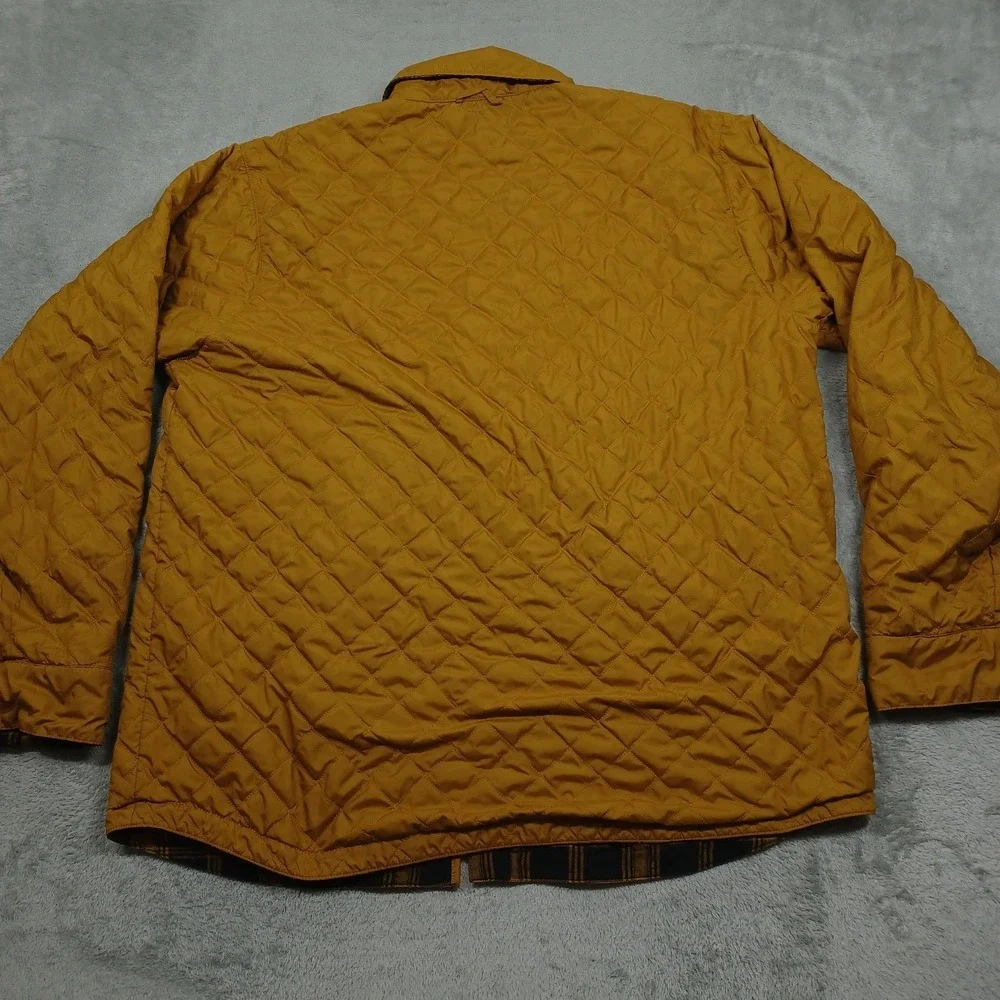 North Face Shacket Mens XL Black Plaid Reversible‎ Snap Lightweight Pockets